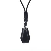 Ethnic Style Water Droplets Natural Stone Crystal Agate Pendant Necklace 1 Piece sku image 4