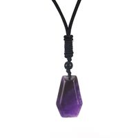 Ethnic Style Water Droplets Natural Stone Crystal Agate Pendant Necklace 1 Piece sku image 13