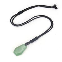 Ethnic Style Water Droplets Natural Stone Crystal Agate Pendant Necklace 1 Piece main image 3