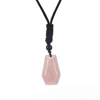 Ethnic Style Water Droplets Natural Stone Crystal Agate Pendant Necklace 1 Piece sku image 7