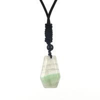Ethnic Style Water Droplets Natural Stone Crystal Agate Pendant Necklace 1 Piece sku image 10
