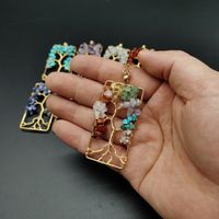Ethnic Style Tree Crystal Plating Pendant Necklace 1 Piece main image 1