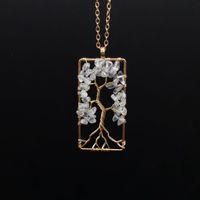 Ethnic Style Tree Crystal Plating Pendant Necklace 1 Piece sku image 6