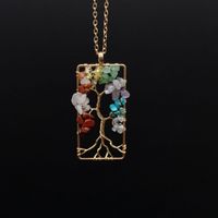 Ethnic Style Tree Crystal Plating Pendant Necklace 1 Piece main image 5