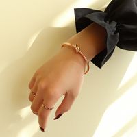 Fashion Knot Titanium Steel Bangle 1 Piece sku image 16