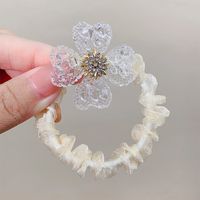 Sweet Flower Plastic Flowers Hair Tie 1 Piece sku image 3