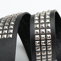 Punk Geometric Pu Leather Iron Unisex Leather Belts main image 4
