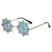 Fashion Snowflake Pc Polygon Frameless Women's Sunglasses sku image 5