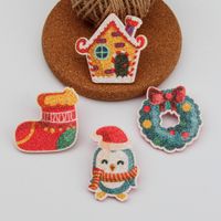 Estilo De Dibujos Animados Pingüino Calcetines Navideños Guirnalda Paño De Oro En Polvo Niños Broches main image 4