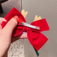 Christmas Bow Knot Cloth Bowknot Hair Clip 1 Piece main image 4