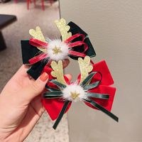 Christmas Bow Knot Cloth Bowknot Hair Clip 1 Piece main image 6