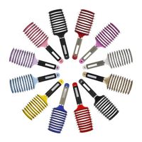 Bristle Hair Big Curved Comb Fine Teeth Comb Styling Curly Hair Plastic Shunfa Hair Vent Comb Slicked Back Hairstyle Comb Oil Head Comb main image 3