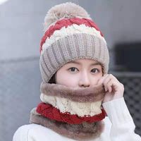 Women's Simple Style Solid Color Pom Poms Eaveless Wool Cap main image 2