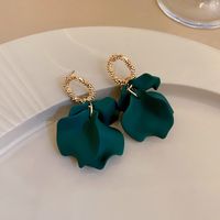 Retro Bear Heart Shape Bow Knot Arylic Alloy Cloth Enamel Artificial Pearls Rhinestones Opal Women's Earrings 1 Pair sku image 7
