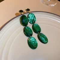 Retro Bear Heart Shape Bow Knot Arylic Alloy Cloth Enamel Artificial Pearls Rhinestones Opal Women's Earrings 1 Pair sku image 24