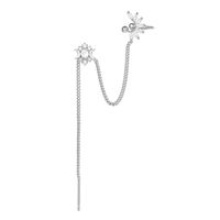 Fashion Water Droplets Brass Earrings Tassel Copper Earrings sku image 3