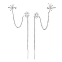 Fashion Water Droplets Brass Earrings Tassel Copper Earrings sku image 6