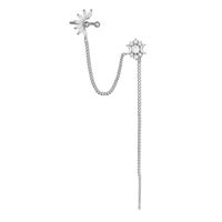 Fashion Water Droplets Brass Earrings Tassel Copper Earrings sku image 4