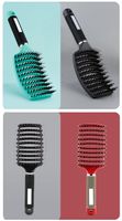 Bristle Hair Big Curved Comb Fine Teeth Comb Styling Curly Hair Plastic Shunfa Hair Vent Comb Slicked Back Hairstyle Comb Oil Head Comb main image 2