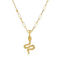 Mode Serpent Le Cuivre Incruster Zircon Pendentif 1 Pièce sku image 4