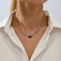 Fashion Gossip Glass Beaded Handmade Women's Necklace 1 Piece sku image 1