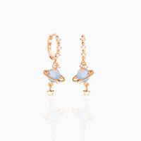 Mode Constellation Laiton Incruster Zircon Boucles D'oreilles Pendantes 1 Paire sku image 6