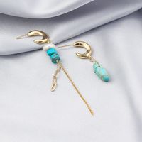 1 Pair Fashion Water Droplets Alloy Chain Women's Drop Earrings main image 3