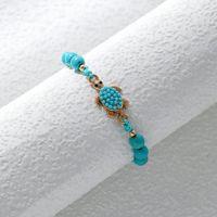 Ethnic Style Heart Shape Butterfly Turquoise Alloy Wholesale Bracelets main image 5
