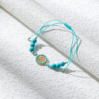 Ethnic Style Heart Shape Butterfly Turquoise Alloy Wholesale Bracelets main image 4