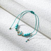 Ethnic Style Heart Shape Butterfly Turquoise Alloy Wholesale Bracelets main image 3