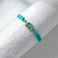 Ethnic Style Heart Shape Butterfly Turquoise Alloy Wholesale Bracelets sku image 2