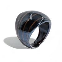 Fashion Golden Texture Colored Glaze Ring sku image 6