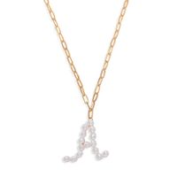 Simple Lettre Perle Long Collier Étoile Sauvage Blanc Rue Accessoires De Tir En Gros Nihaojewelry sku image 18