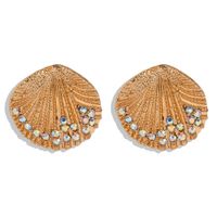 Fashion Bohemia Diamond Earrings New Alloy Shell Earrings sku image 3