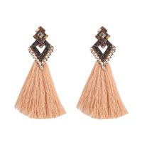 Imitated Crystal&cz Fashion Sweetheart Earring  (a Paragraph Grass Green) Nhjq10881-a-paragraph-grass-green sku image 3