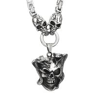 Retro Skull Ghost Stainless Steel Pendant Necklace 1 Piece main image 1