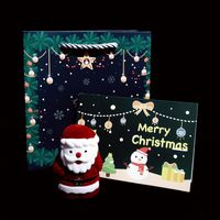 Cute Christmas Tree Santa Claus Snowman Cloth Jewelry Boxes 1 Piece sku image 6