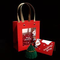 Cute Christmas Tree Santa Claus Snowman Cloth Jewelry Boxes 1 Piece sku image 7