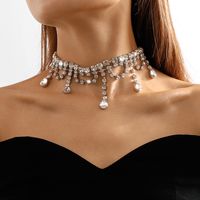 Moda Borla Aleación Embutido Diamantes De Imitación Mujeres Gargantilla 1 Pieza main image 1