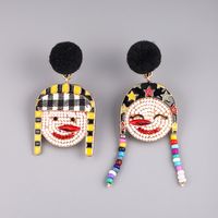 Funny Clown Alloy Enamel Women's Drop Earrings main image 1