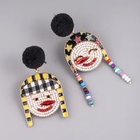 Funny Clown Alloy Enamel Women's Drop Earrings main image 2