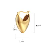 Fashion U Shape Stainless Steel Plating Metal Earrings main image 5