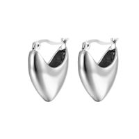 Fashion U Shape Stainless Steel Plating Metal Earrings sku image 1