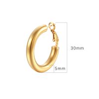 Fashion Round Stainless Steel Plating Earrings main image 5