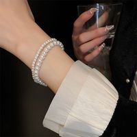 Retro Solid Color Imitation Pearl Women's Bracelets 1 Piece main image 5