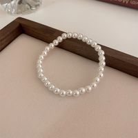 Retro Solid Color Imitation Pearl Women's Bracelets 1 Piece sku image 3