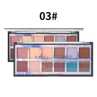 Maquillage Imperméable Durable Couleur Terre Palette D&#39;ombres À Paupières Mates Nacrées sku image 10