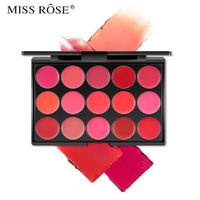 Fashion Matte Velvet Matte 15-color Lip Gloss Tray Waterproof Lipstick Tray sku image 2