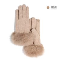 Women's Original Design Solid Color Cashmere Gloves 1 Pair sku image 17