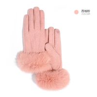 Women's Original Design Solid Color Cashmere Gloves 1 Pair sku image 13